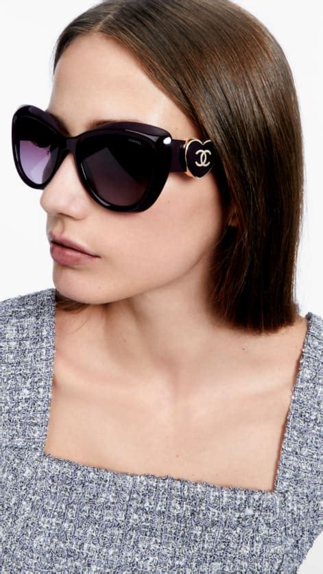 expensive chanel sunglasses|Chanel sunglasses with clear sides.